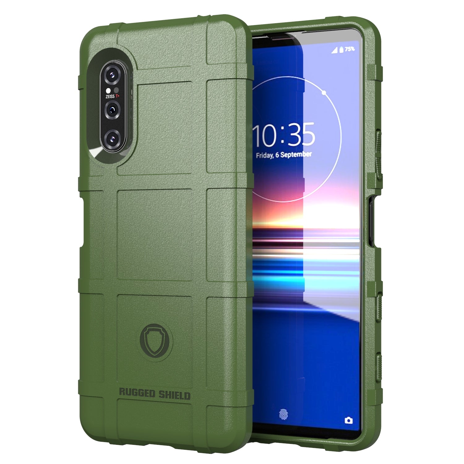 Anti-shock Square Grid Texture Thicken TPU Shell for Sony Xperia 5 II