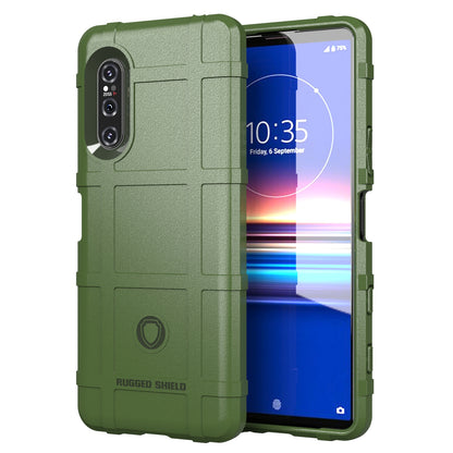 Anti-shock Square Grid Texture Thicken TPU Shell for Sony Xperia 5 II
