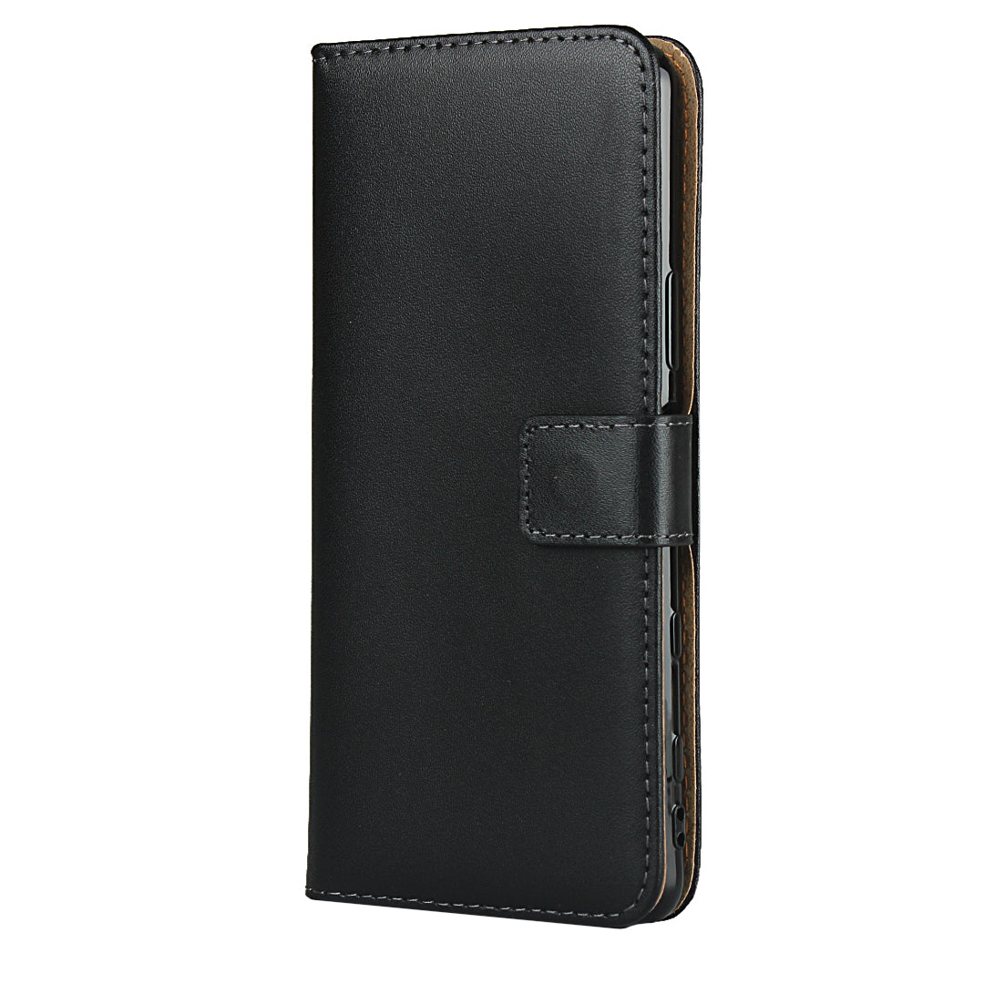 Genuine Leather Wallet Stand Phone Shell for Sony Xperia 5 II