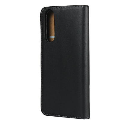 Genuine Leather Wallet Stand Phone Shell for Sony Xperia 5 II