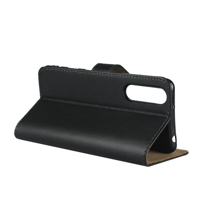 Genuine Leather Wallet Stand Phone Shell for Sony Xperia 5 II