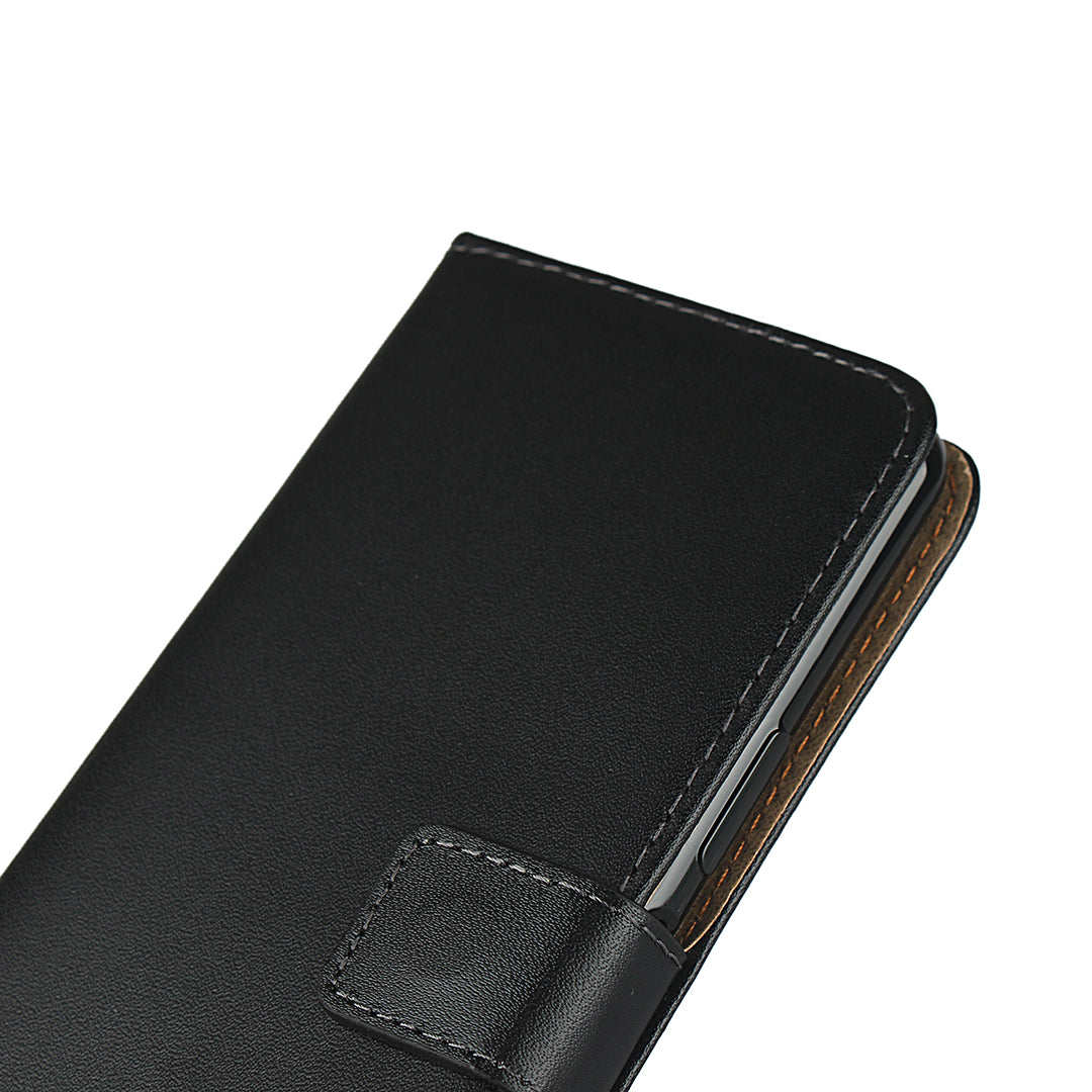 Genuine Leather Wallet Stand Phone Shell for Sony Xperia 5 II