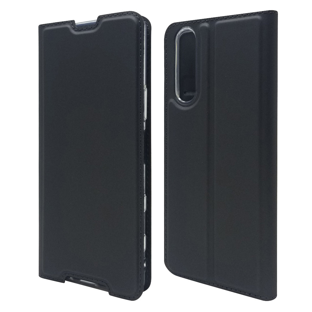 Magnetic Adsorption Stand Leather Card Holder Case for Sony Xperia 5 II