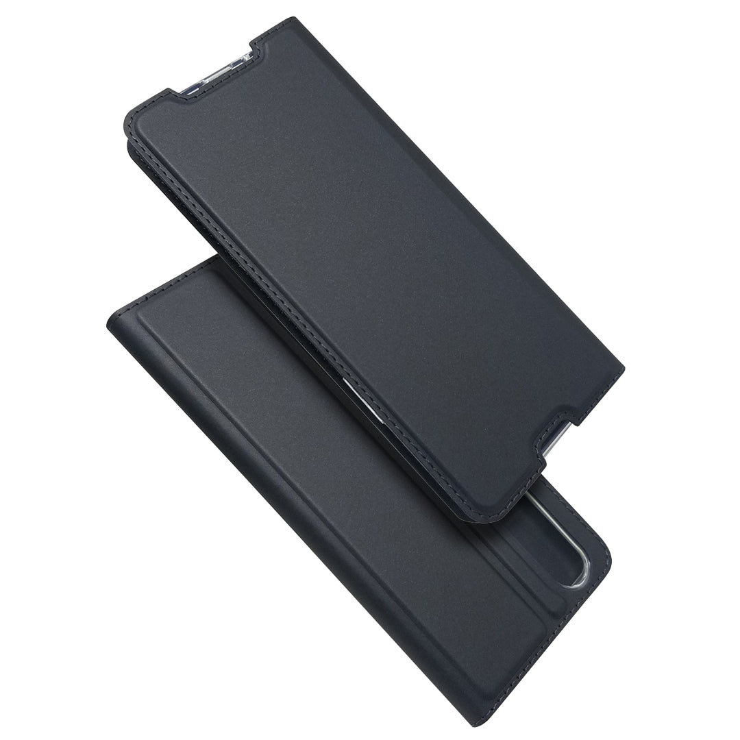 Magnetic Adsorption Stand Leather Card Holder Case for Sony Xperia 5 II
