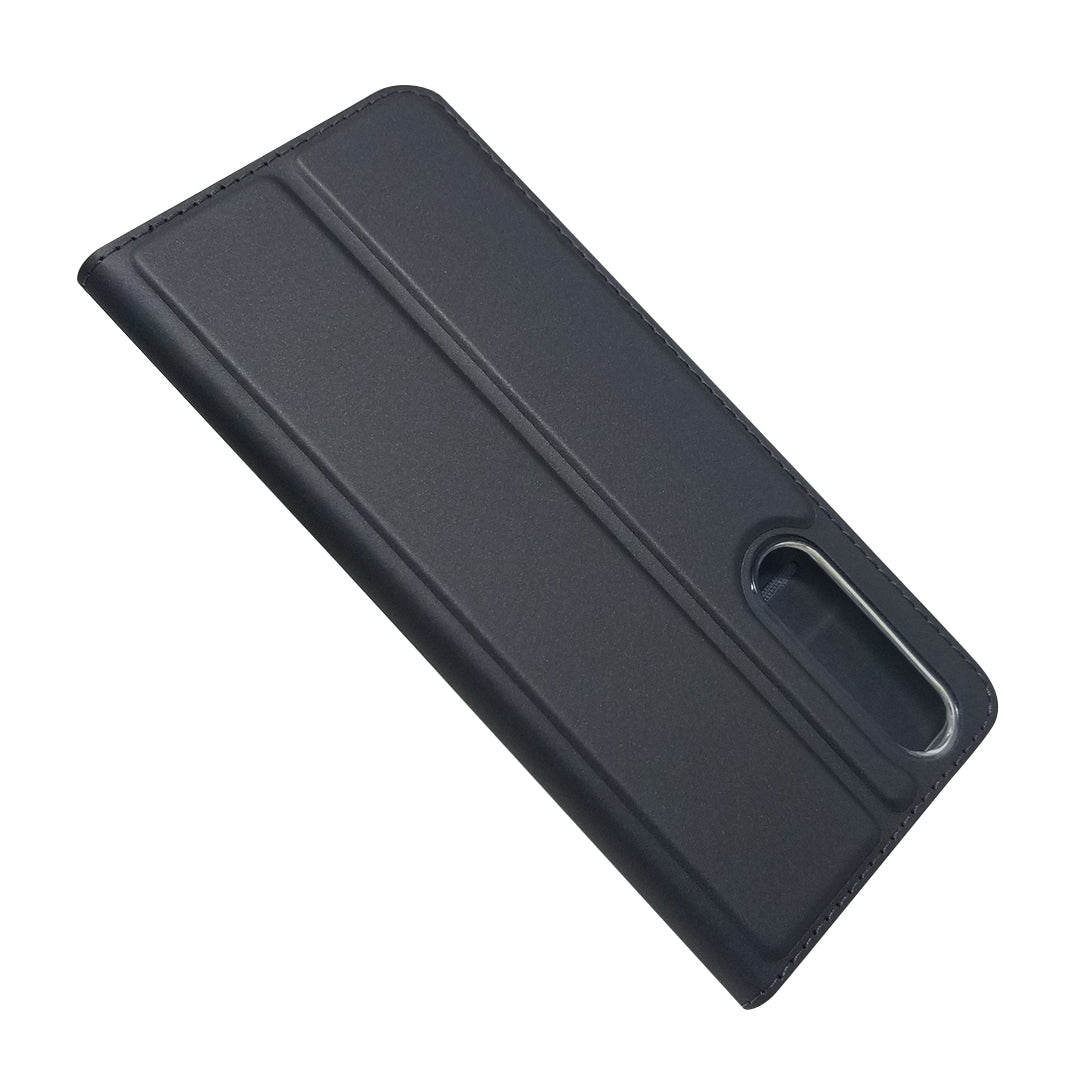 Magnetic Adsorption Stand Leather Card Holder Case for Sony Xperia 5 II