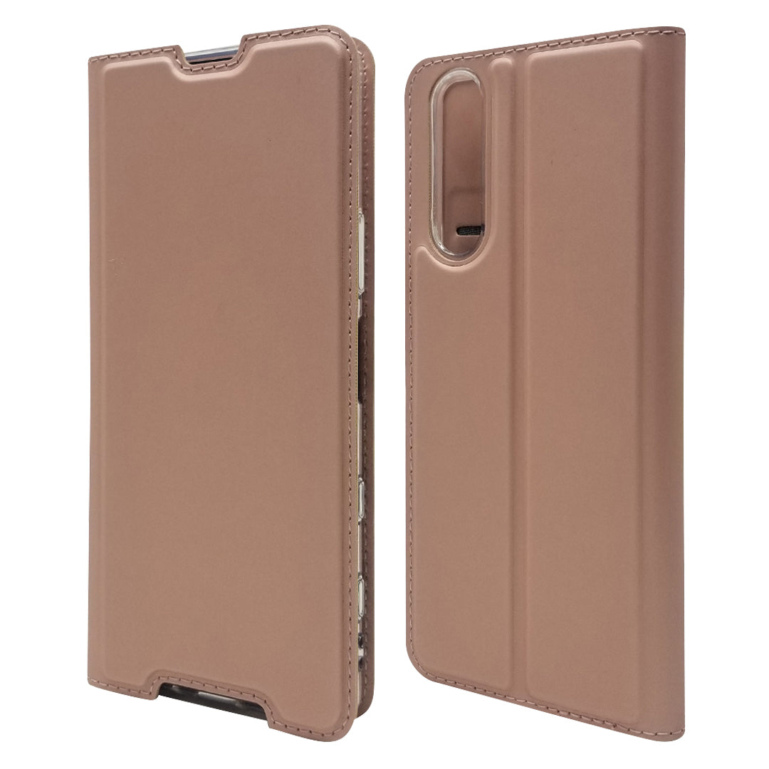 Magnetic Adsorption Stand Leather Card Holder Case for Sony Xperia 5 II