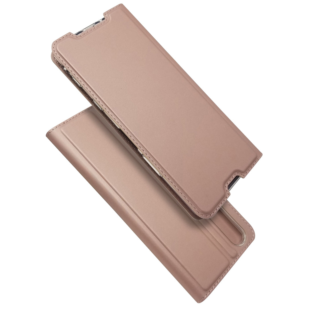 Magnetic Adsorption Stand Leather Card Holder Case for Sony Xperia 5 II