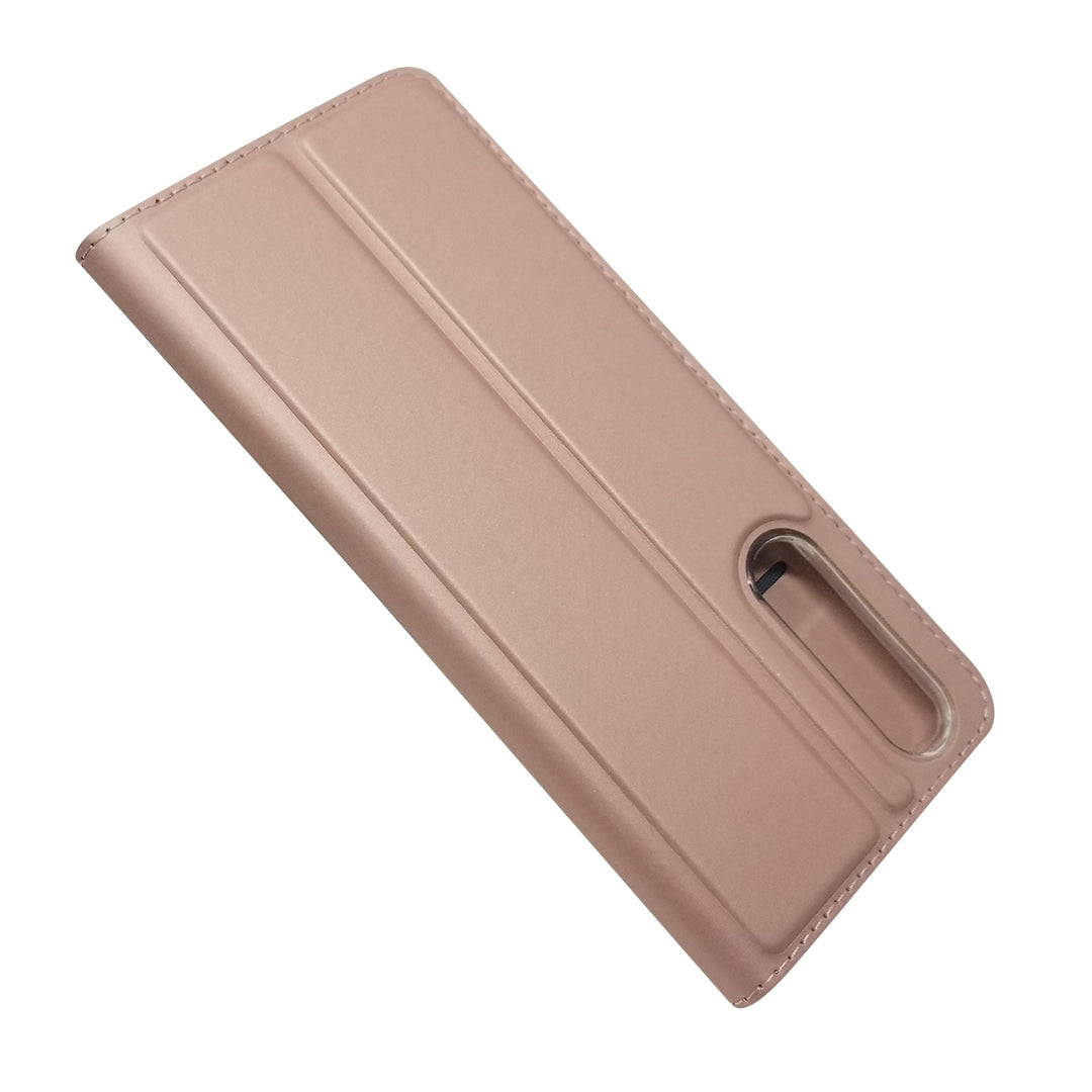 Magnetic Adsorption Stand Leather Card Holder Case for Sony Xperia 5 II
