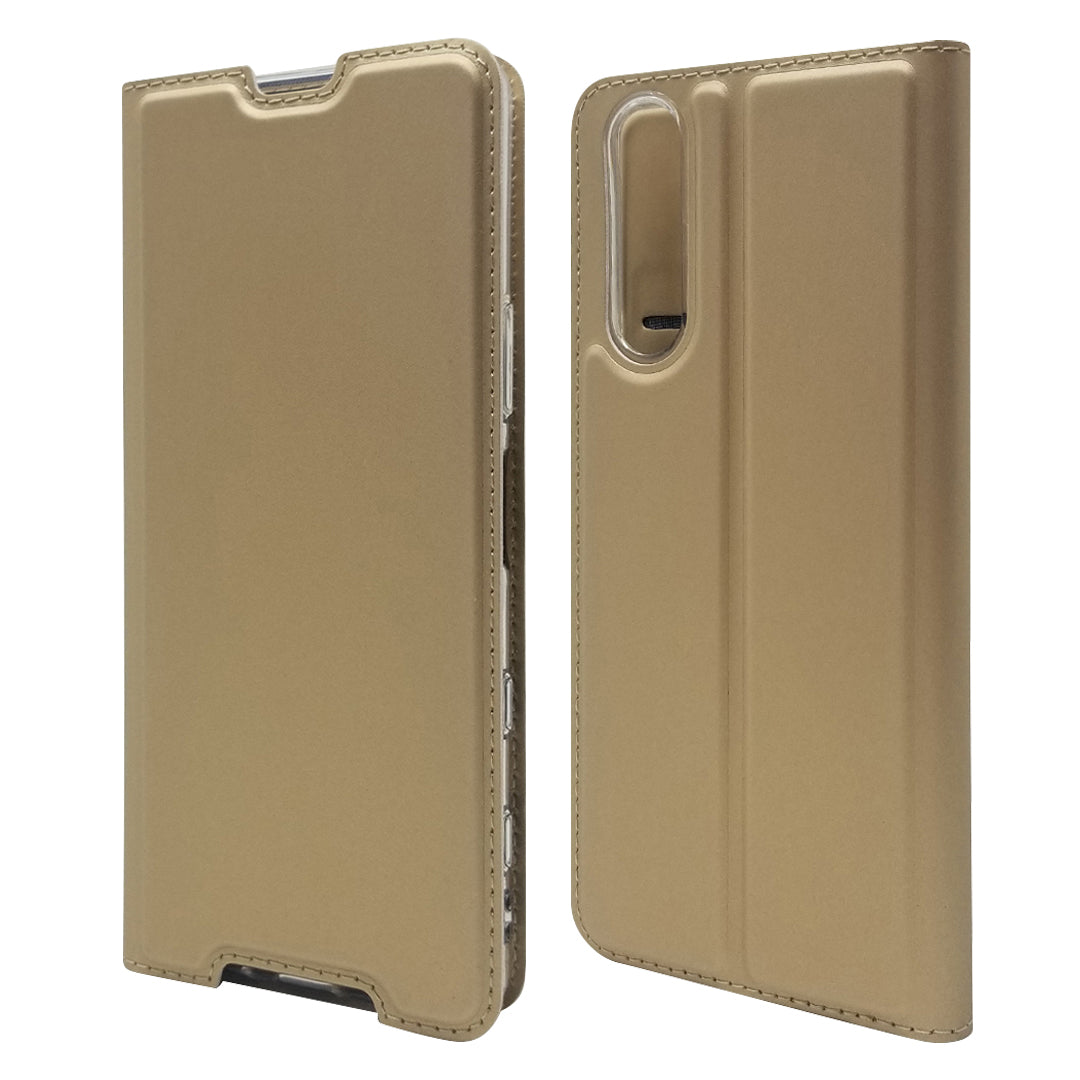 Magnetic Adsorption Stand Leather Card Holder Case for Sony Xperia 5 II