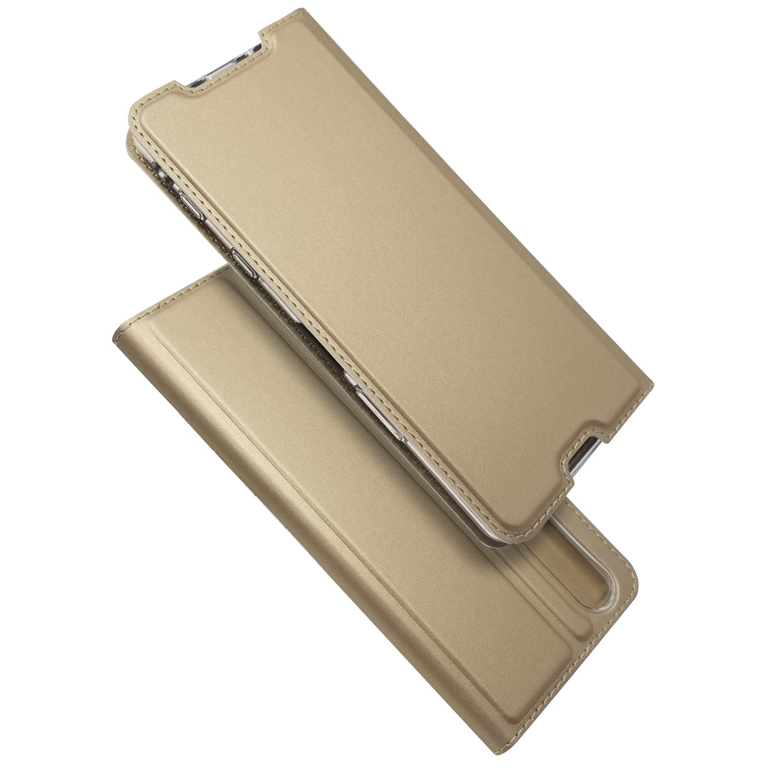 Magnetic Adsorption Stand Leather Card Holder Case for Sony Xperia 5 II