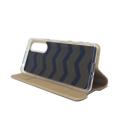 Magnetic Adsorption Stand Leather Card Holder Case for Sony Xperia 5 II