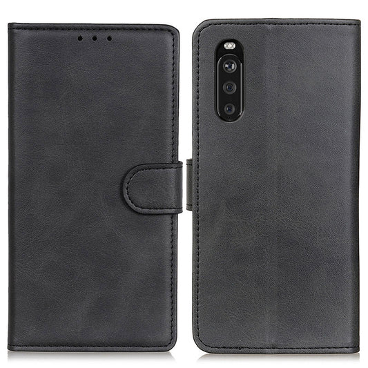 Wallet Phone Case for Sony Xperia 10 III 5G Scratch Resistant Leather Phone Shell Shockproof Flip Protective Cover
