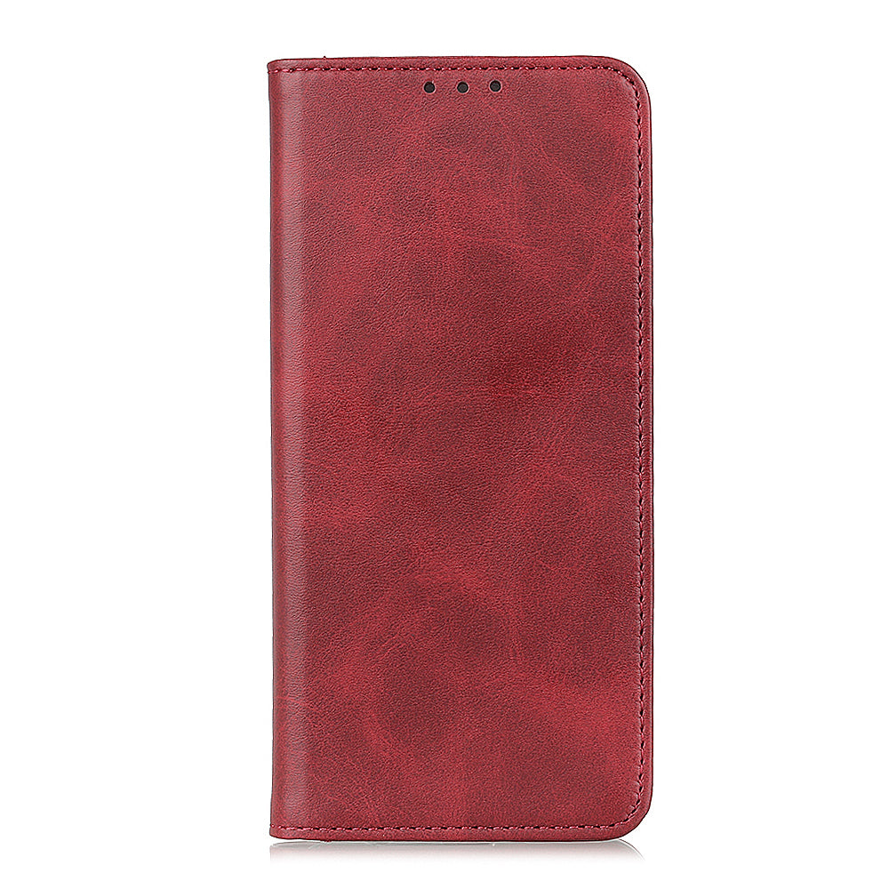 Split Leather Wallet Phone Cover for Sony Xperia 10 III 5G Auto-absorbed Design Stand Smartphone Shell