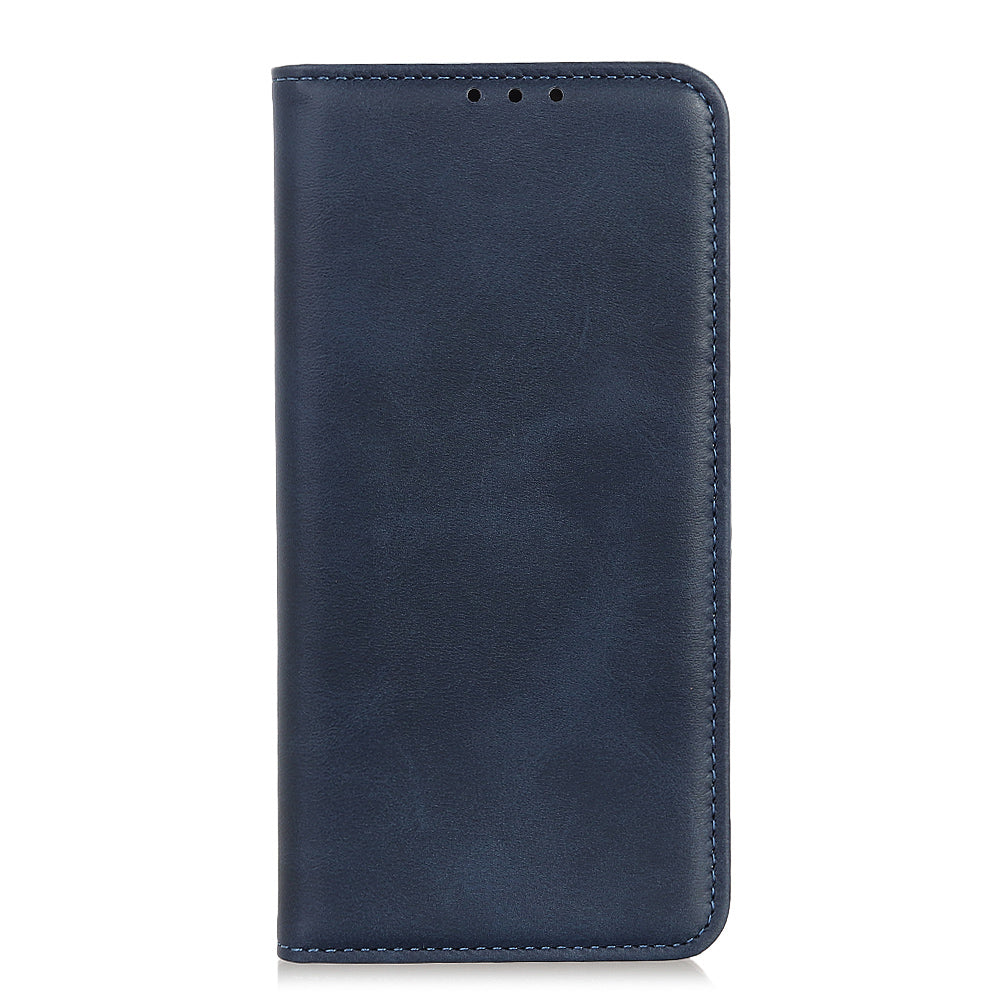 Split Leather Wallet Phone Cover for Sony Xperia 10 III 5G Auto-absorbed Design Stand Smartphone Shell