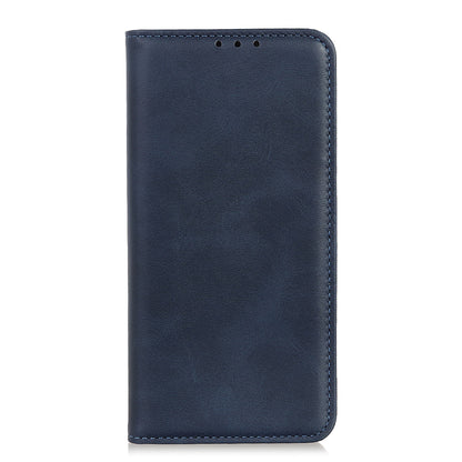 Split Leather Wallet Phone Cover for Sony Xperia 10 III 5G Auto-absorbed Design Stand Smartphone Shell