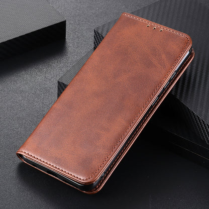 Split Leather Wallet Phone Cover for Sony Xperia 10 III 5G Auto-absorbed Design Stand Smartphone Shell
