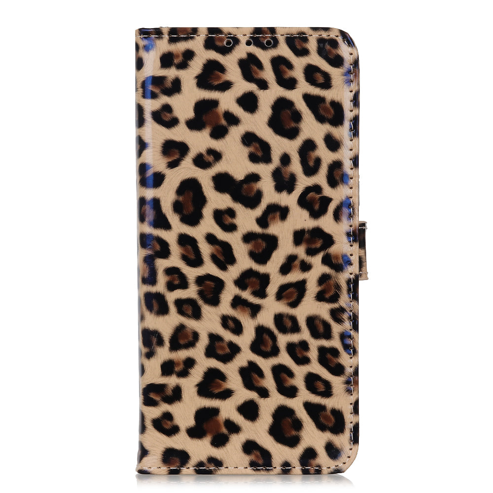 Leopard Texture Leather Wallet Stand Cell Phone Protective Case for Sony Xperia 1 III 5G