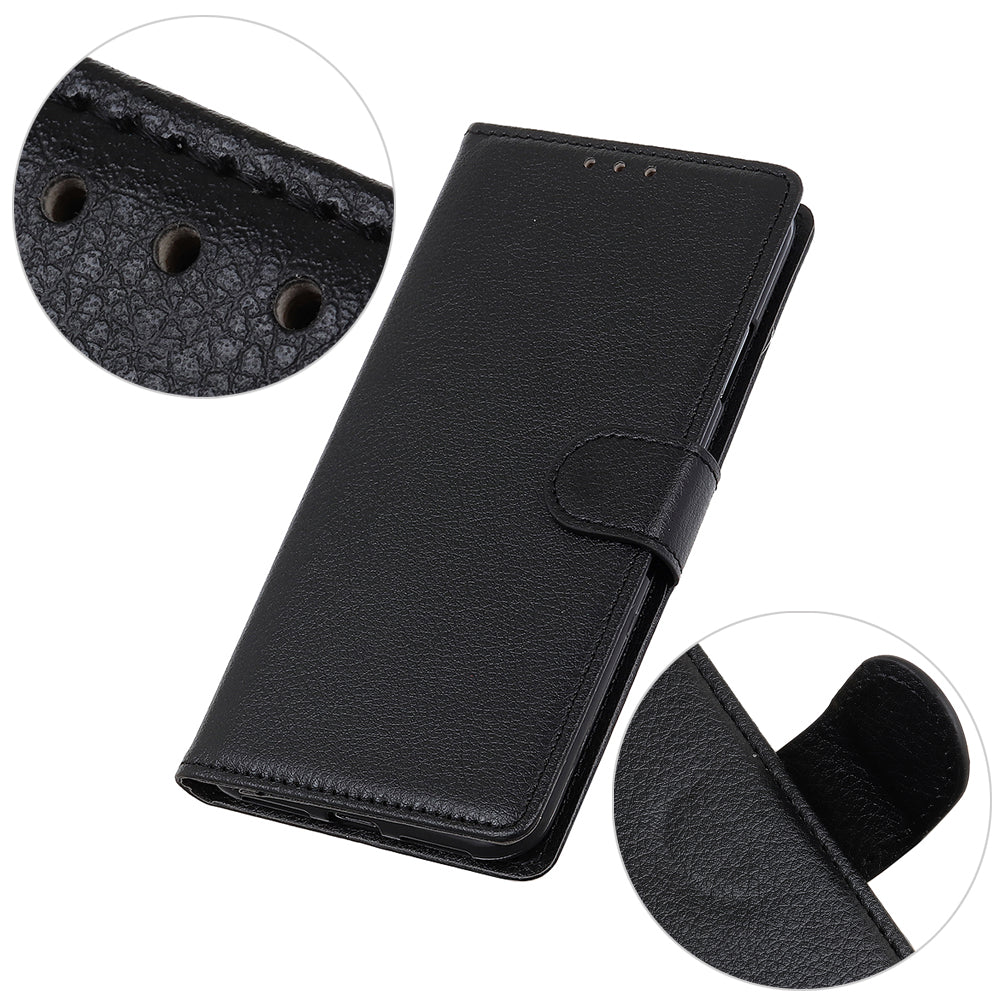 Litchi Texture Leather Wallet Stand Flip Case for Sony Xperia 5 III 5G