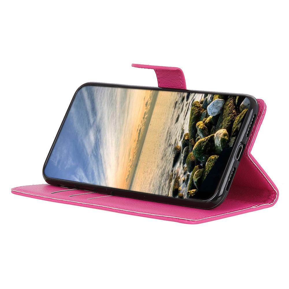 Litchi Texture Leather Wallet Stand Flip Case for Sony Xperia 5 III 5G