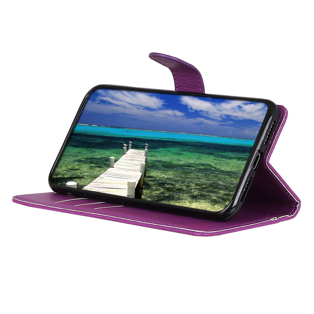 Litchi Texture Leather Wallet Stand Flip Case for Sony Xperia 5 III 5G