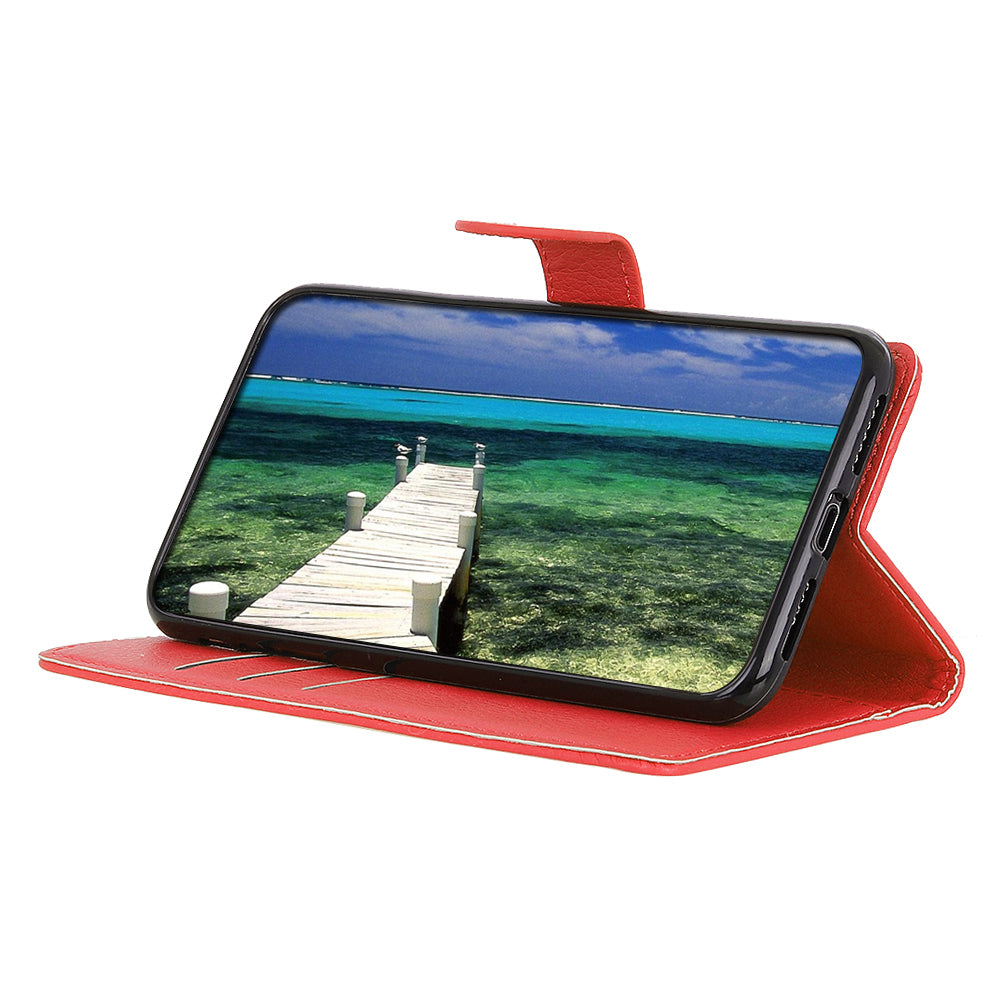 Litchi Texture Leather Wallet Stand Flip Case for Sony Xperia 5 III 5G