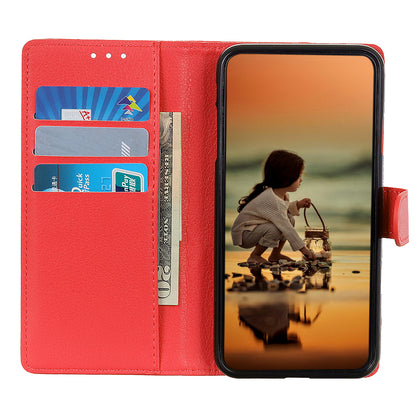 Litchi Texture Leather Wallet Stand Flip Case for Sony Xperia 5 III 5G