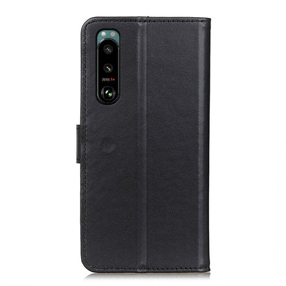 Magnetic Clasp PU Leather Protective Phone Wallet Stand Shell Case for Sony Xperia 5 III 5G