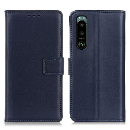 Magnetic Clasp PU Leather Protective Phone Wallet Stand Shell Case for Sony Xperia 5 III 5G