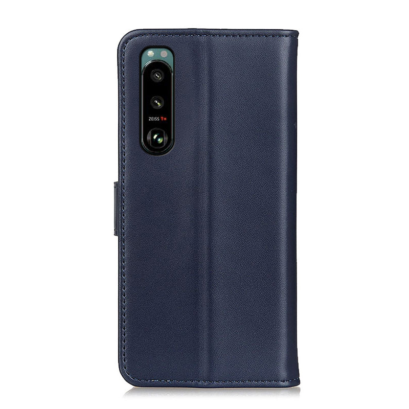 Magnetic Clasp PU Leather Protective Phone Wallet Stand Shell Case for Sony Xperia 5 III 5G