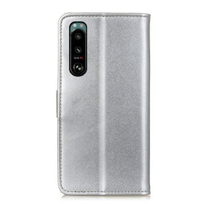 Magnetic Clasp PU Leather Protective Phone Wallet Stand Shell Case for Sony Xperia 5 III 5G