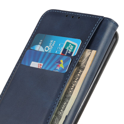 Auto-absorbed Split Leather Wallet Phone Cover with Stand Shell for Sony Xperia 5 III 5G