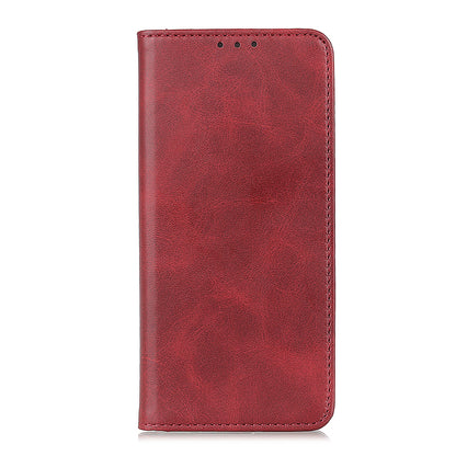 Auto-absorbed Split Leather Wallet Phone Cover with Stand Shell for Sony Xperia 5 III 5G