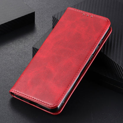 Auto-absorbed Split Leather Wallet Phone Cover with Stand Shell for Sony Xperia 5 III 5G