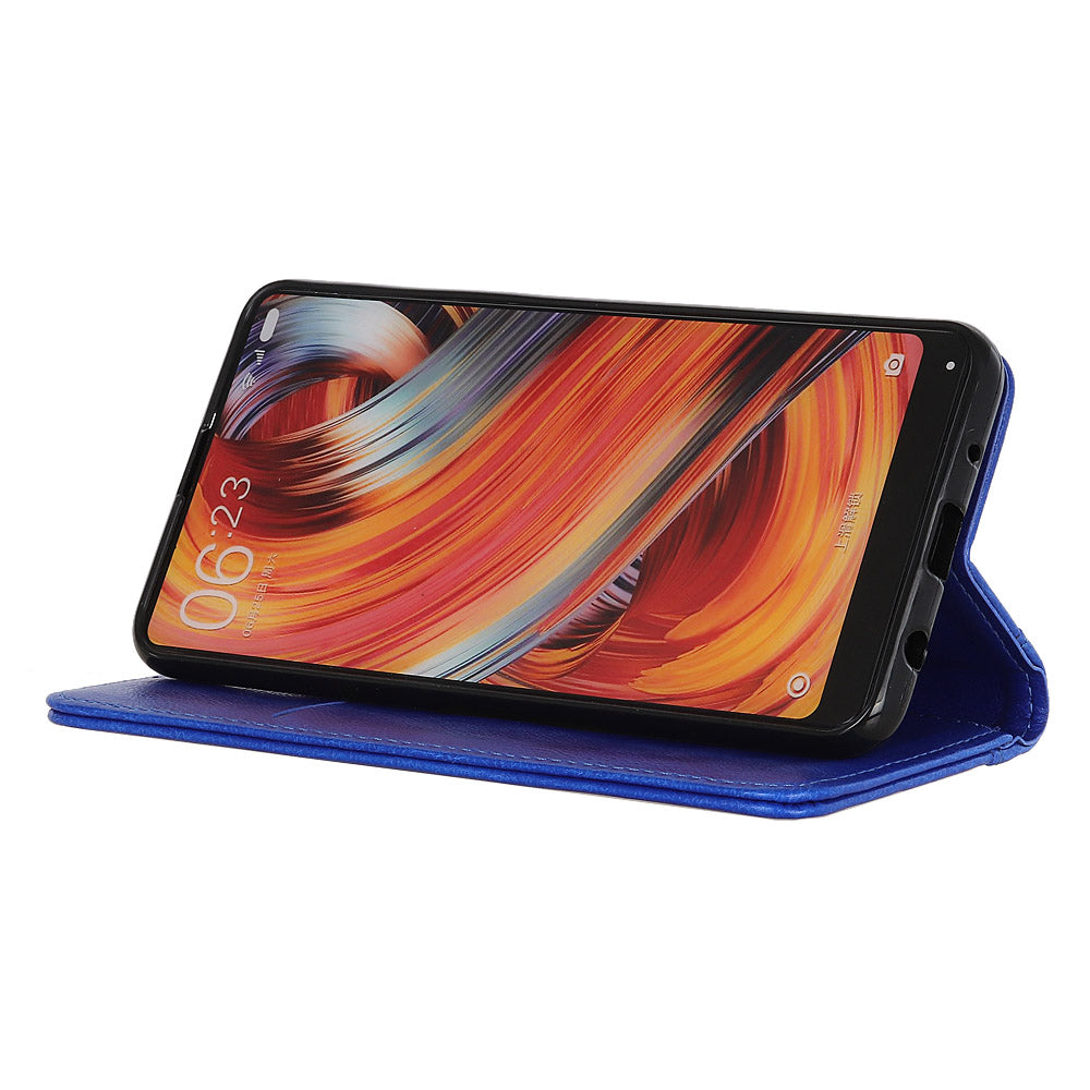 Auto-absorbed Litchi Texture Split Leather Case Stand Cover with Wallet for Sony Xperia 5 III 5G