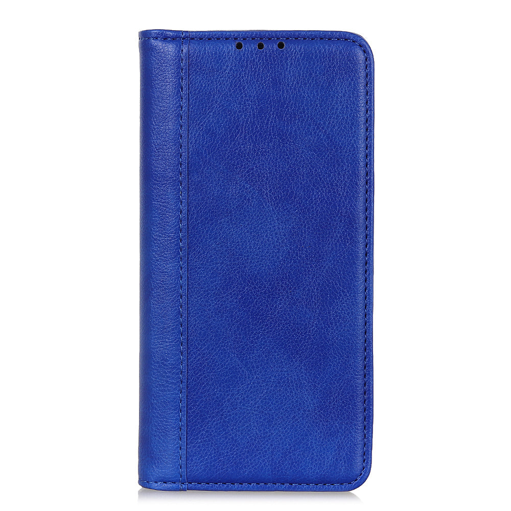 Auto-absorbed Litchi Texture Split Leather Case Stand Cover with Wallet for Sony Xperia 5 III 5G