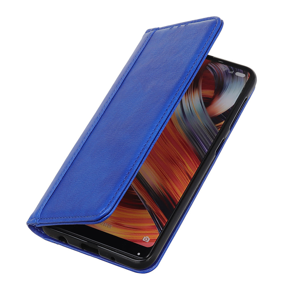 Auto-absorbed Litchi Texture Split Leather Case Stand Cover with Wallet for Sony Xperia 5 III 5G
