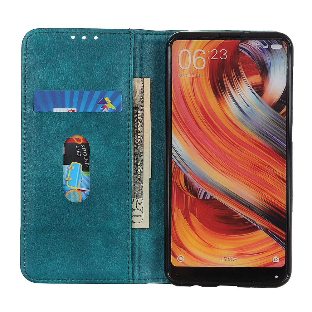 Auto-absorbed Litchi Texture Split Leather Case Stand Cover with Wallet for Sony Xperia 5 III 5G
