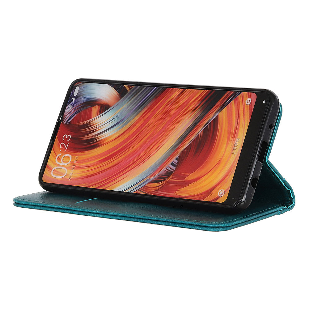 Auto-absorbed Litchi Texture Split Leather Case Stand Cover with Wallet for Sony Xperia 5 III 5G