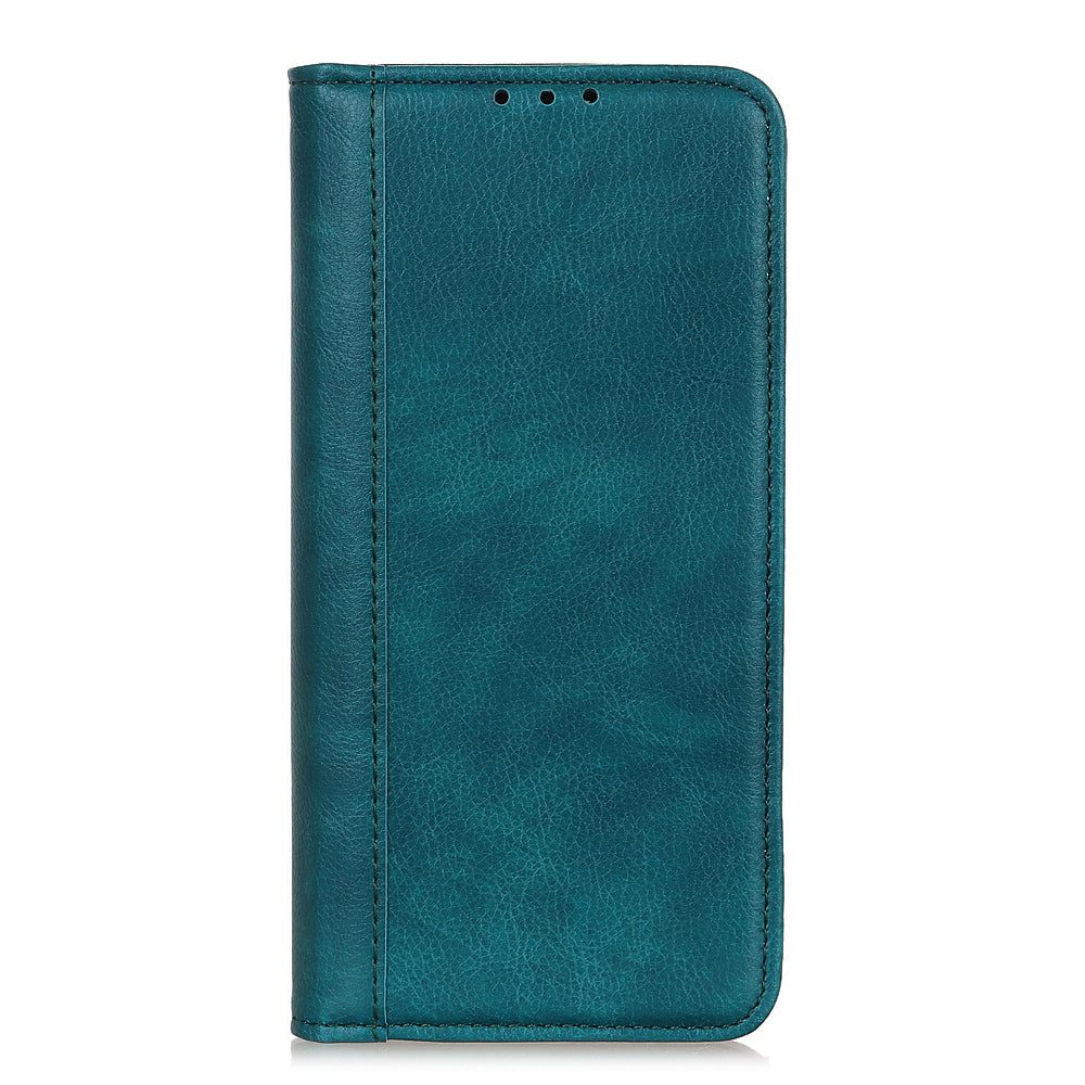 Auto-absorbed Litchi Texture Split Leather Case Stand Cover with Wallet for Sony Xperia 5 III 5G