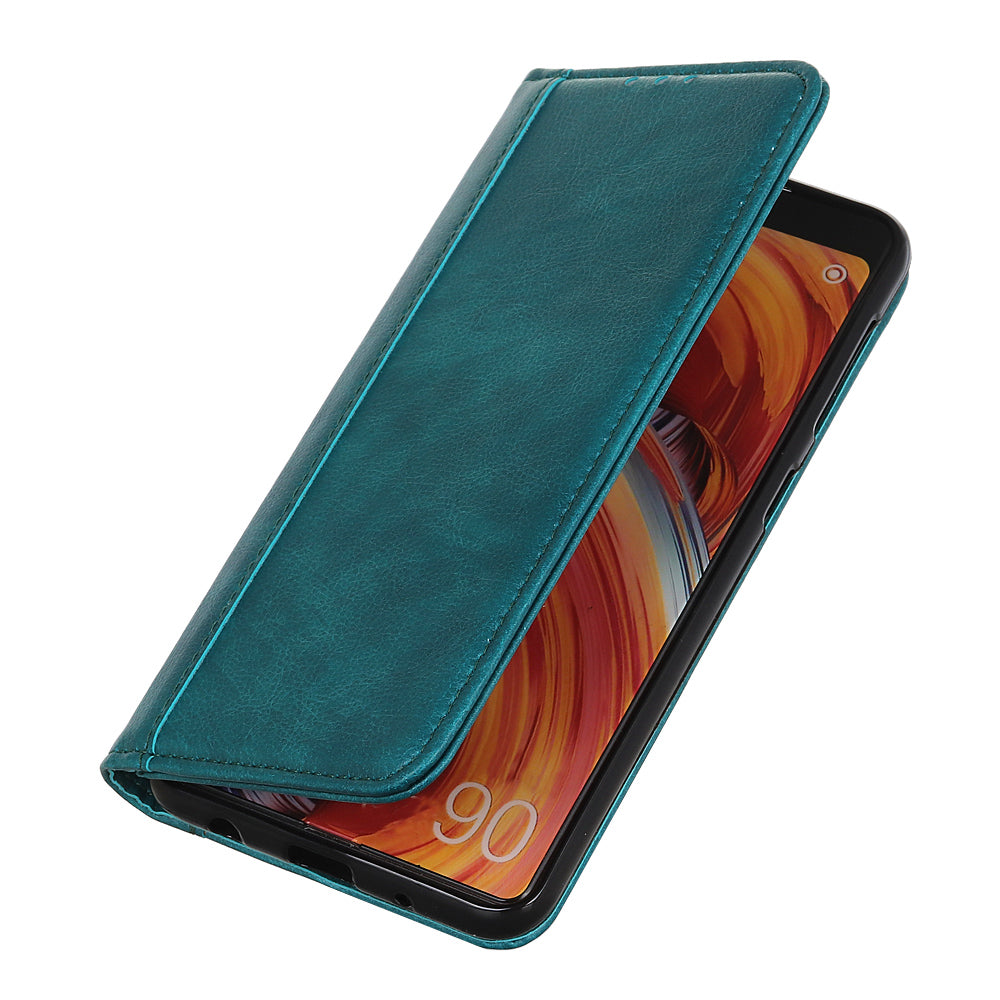 Auto-absorbed Litchi Texture Split Leather Case Stand Cover with Wallet for Sony Xperia 5 III 5G