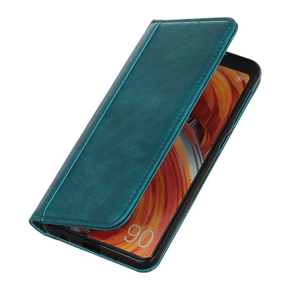 Auto-absorbed Litchi Texture Split Leather Case Stand Cover with Wallet for Sony Xperia 5 III 5G
