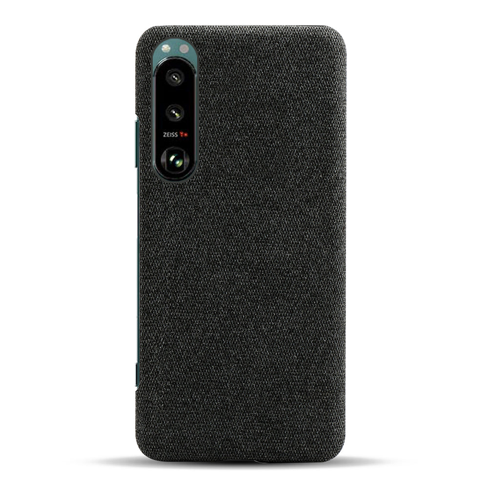 KSQ Cloth Coated Plastic Well-Protected Back Case for Sony Xperia 5 III 5G