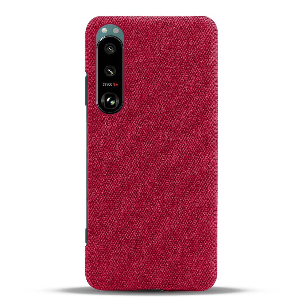 KSQ Cloth Coated Plastic Well-Protected Back Case for Sony Xperia 5 III 5G