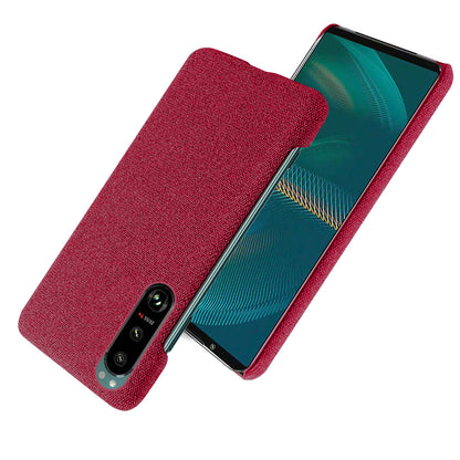KSQ Cloth Coated Plastic Well-Protected Back Case for Sony Xperia 5 III 5G