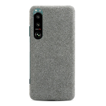 KSQ Cloth Coated Plastic Well-Protected Back Case for Sony Xperia 5 III 5G