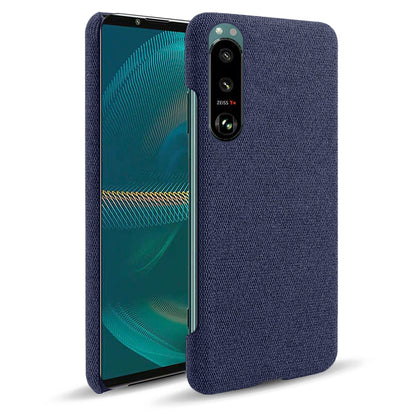 KSQ Cloth Coated Plastic Well-Protected Back Case for Sony Xperia 5 III 5G