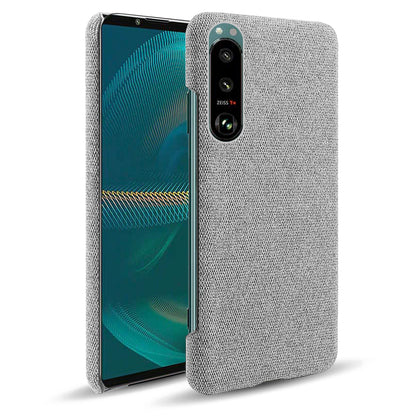 KSQ Cloth Coated Plastic Well-Protected Back Case for Sony Xperia 5 III 5G