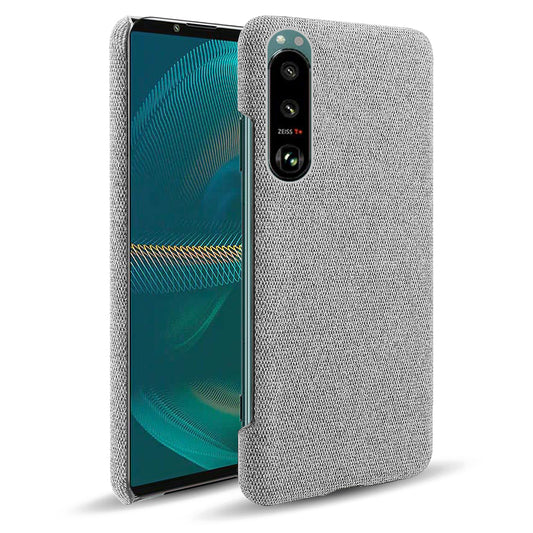 KSQ Cloth Coated Plastic Well-Protected Back Case for Sony Xperia 5 III 5G