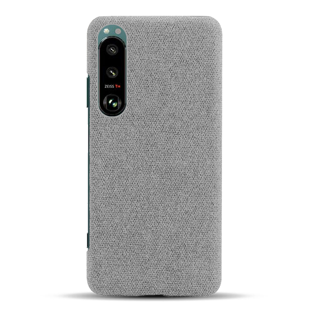 KSQ Cloth Coated Plastic Well-Protected Back Case for Sony Xperia 5 III 5G