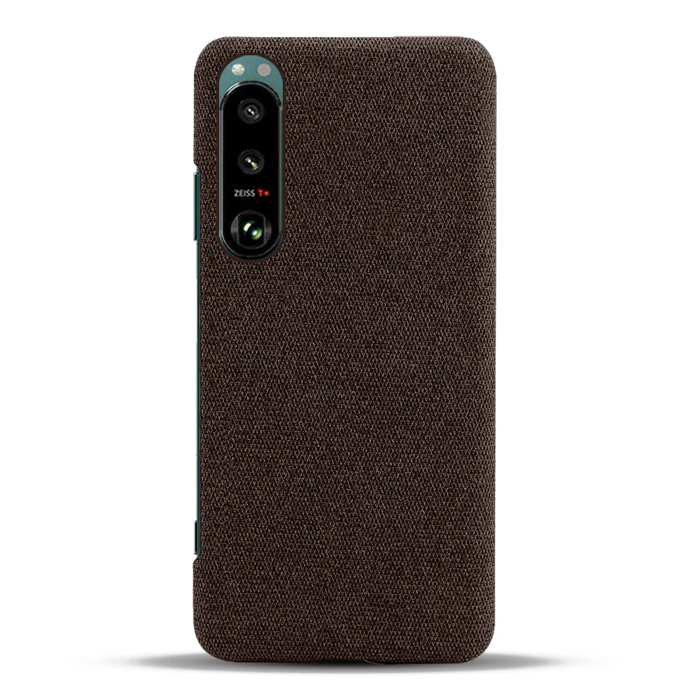 KSQ Cloth Coated Plastic Well-Protected Back Case for Sony Xperia 5 III 5G